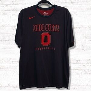 Nike Ohio State Basketball Men’s Black & Red Short Sleeve T Shirt Size XL